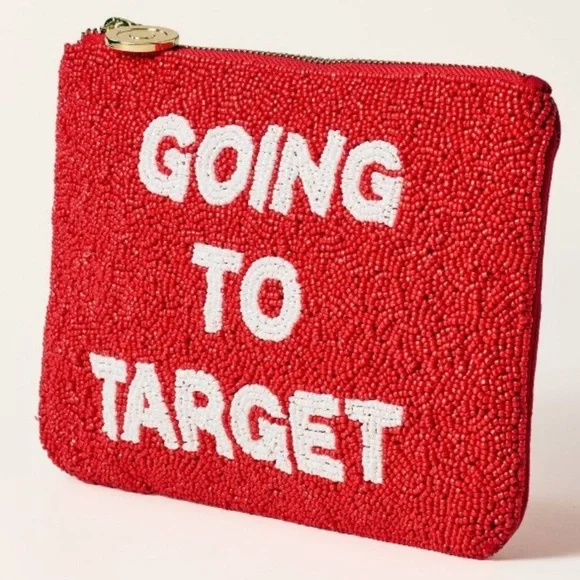 Kate Spade “Going to Target” Red Beaded Clutch | Limited Edition | Brand New - Picture 7 of 10